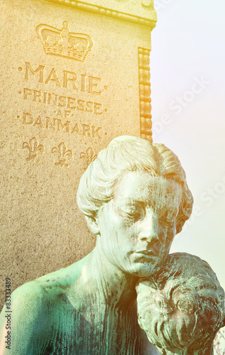 Photography Statue of Marie princess of Denmark in Copenhagen