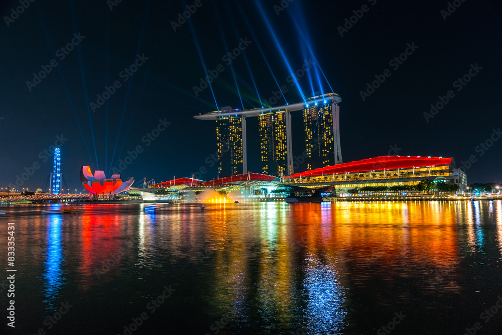 Obraz premium Singapore city skyline.