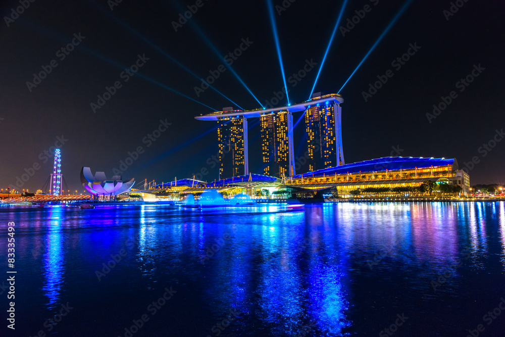 Obraz premium Singapore city skyline.