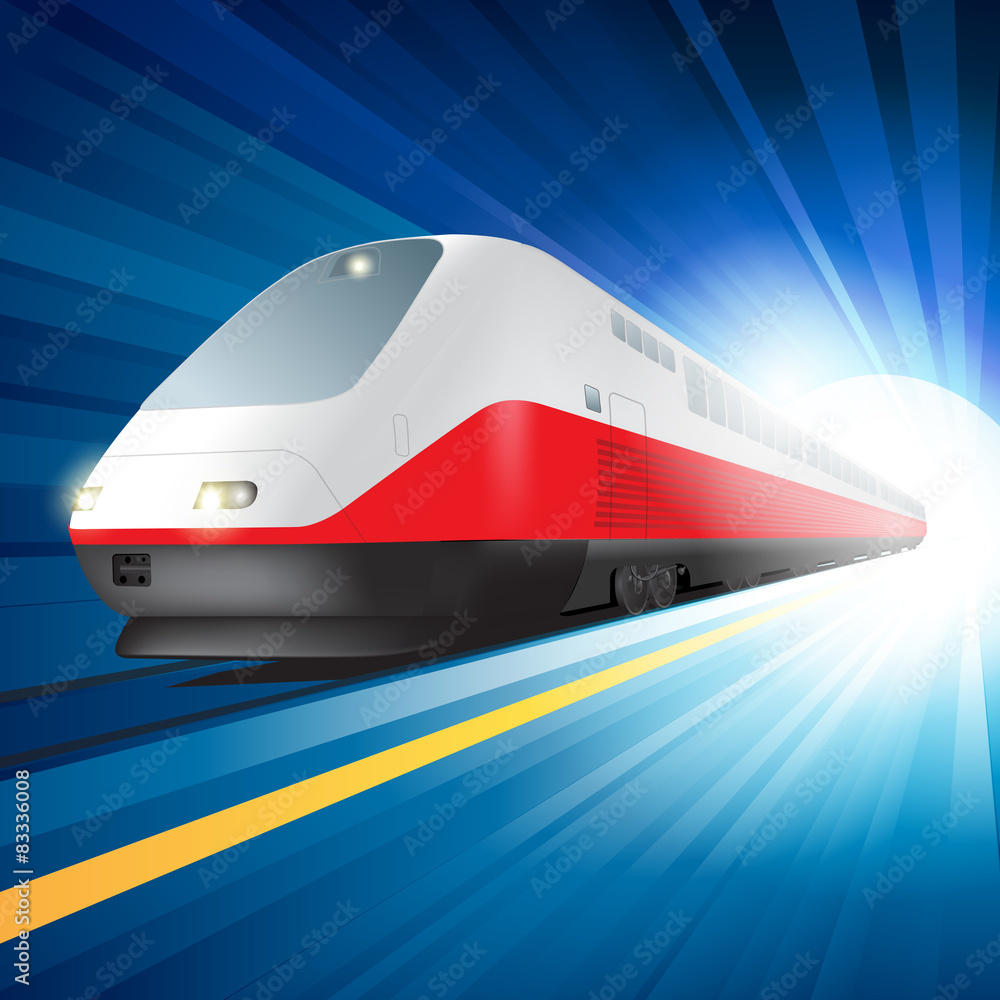 Fototapeta premium Super streamlined train