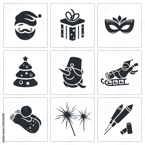 Christmas Vector Icons Set