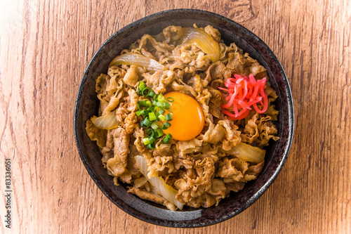 牛丼 日本食 Beef bowl Japanese food