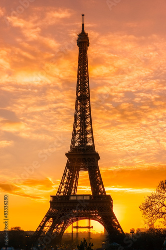 Eiffel tower at sunrise, Paris. © Luciano Mortula-LGM