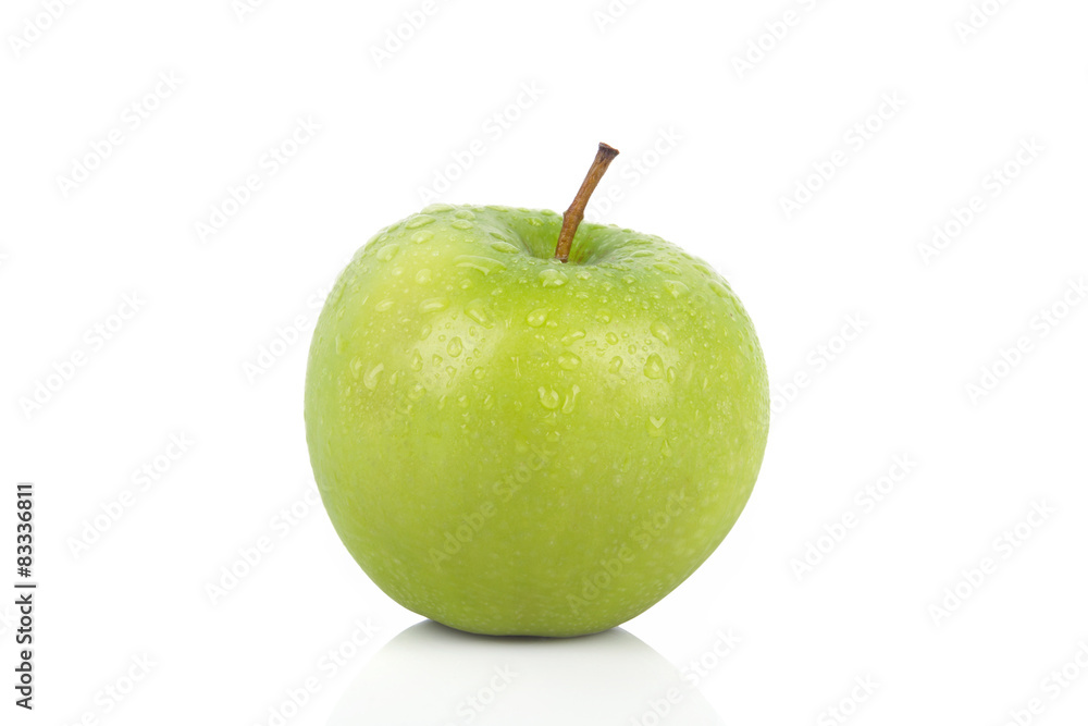 Fresh green apple, isolated on white background Fresh green apple, isolated on white background