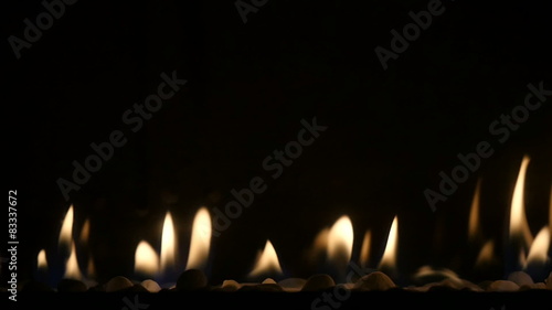 slowmotion fireplace burning close up
