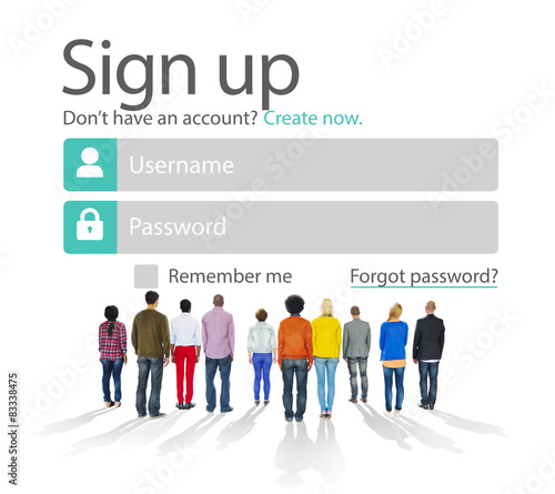 Sign Up Register Online Internet Web Concept