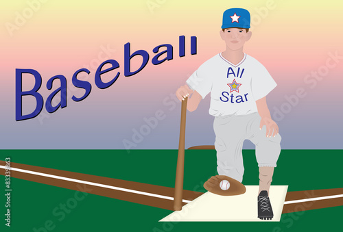 Young baseball player