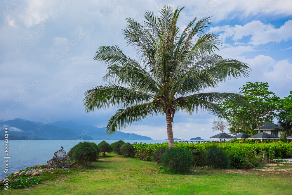 Beautiful tropical beach at island Koh Chang