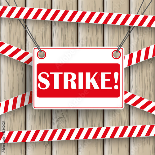 Streik Wooden Background