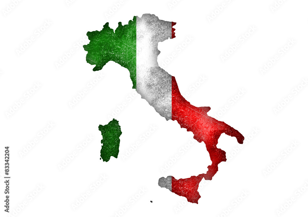 Italien / Flagge Stock Illustration