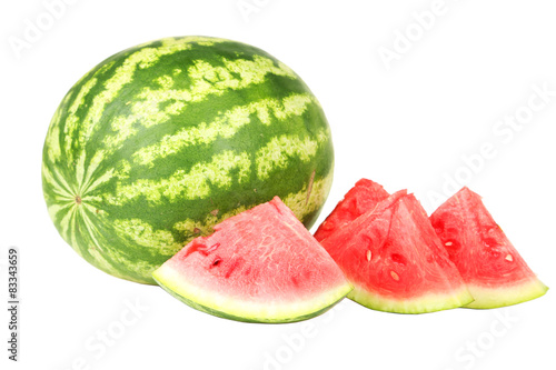 Watermelon isolated on white