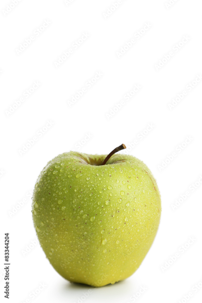 Green apple isolated on white Green apple isolated on white