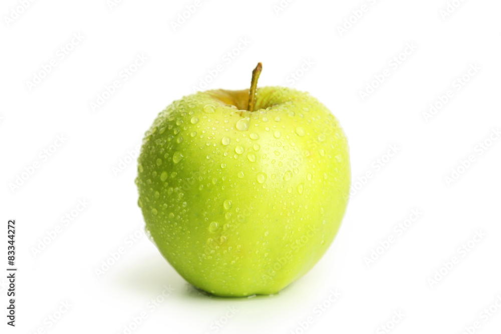 Green apple isolated on white