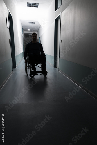 Disabled Man In Hospital