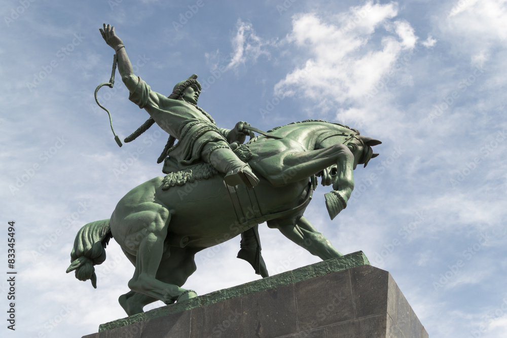 Salavat Yulaev Horse Rider Statue in Ufa Russia