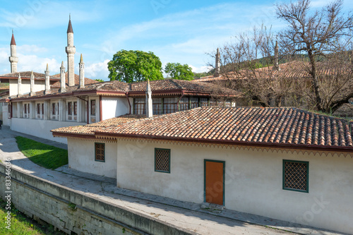 General view of Khan's Palace, Bakhchisaray, Crimea photo