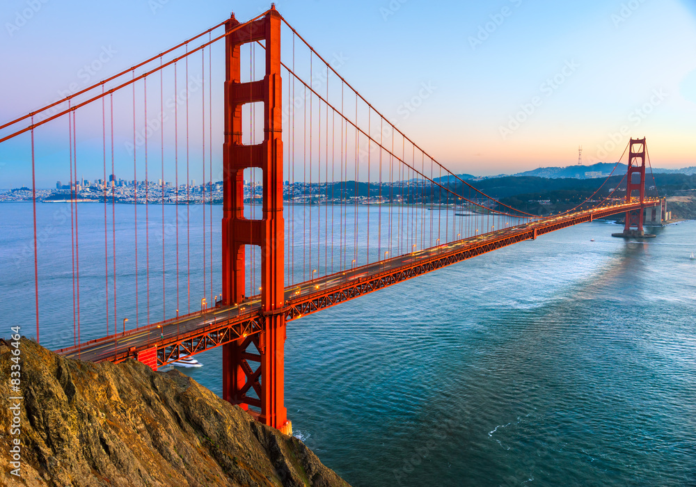 Wunschmotiv: Golden Gate, San Francisco, California, USA. #83346464