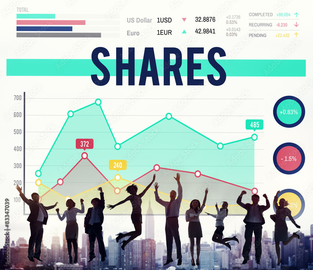 Shares Shareholder Proportion Network Wireless Concept Shares Shareholder Proportion Network Wireless Concept
