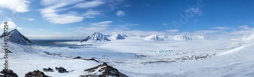 Panel kuchenny z motywem Arctic spring in south Spitsbergen