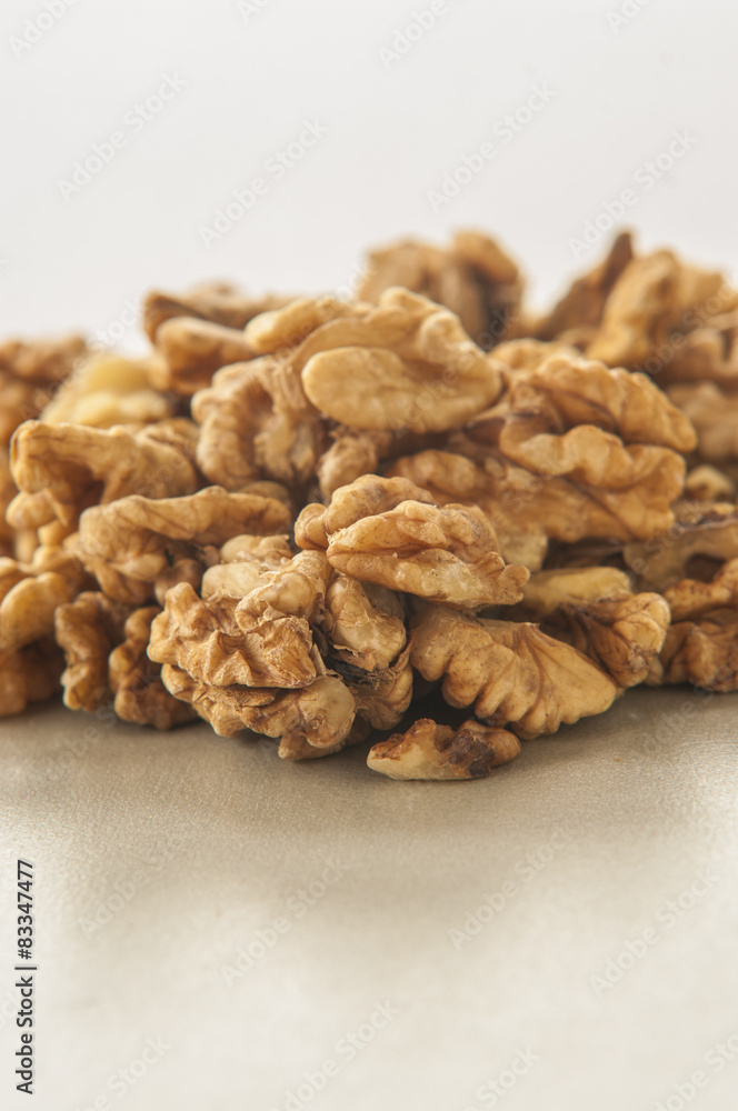 Walnuts isolated on white background. Walnuts isolated on white background.