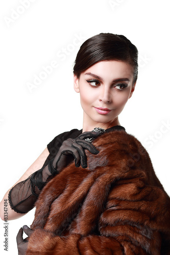 lady in a fur coat photo