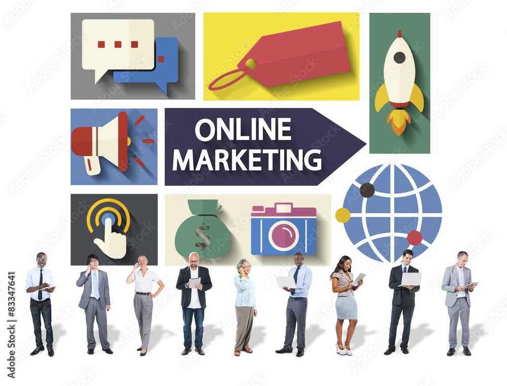 Online Marketing Branding Global Communication Analysing Concept Online Marketing Branding Global Communication Analysing Concept