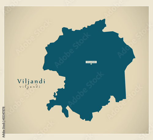 Modern Map - Viljandi EE