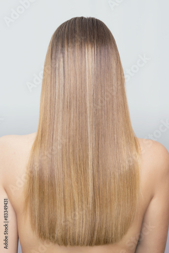 Blonde hair from behind