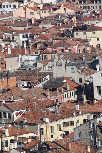 roofs of many houses in the Italian city