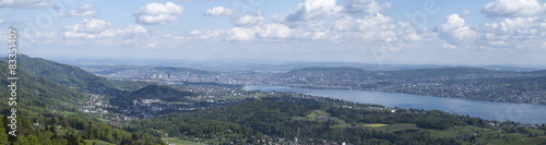 Zürich und Zürichsee  vom Albishorn