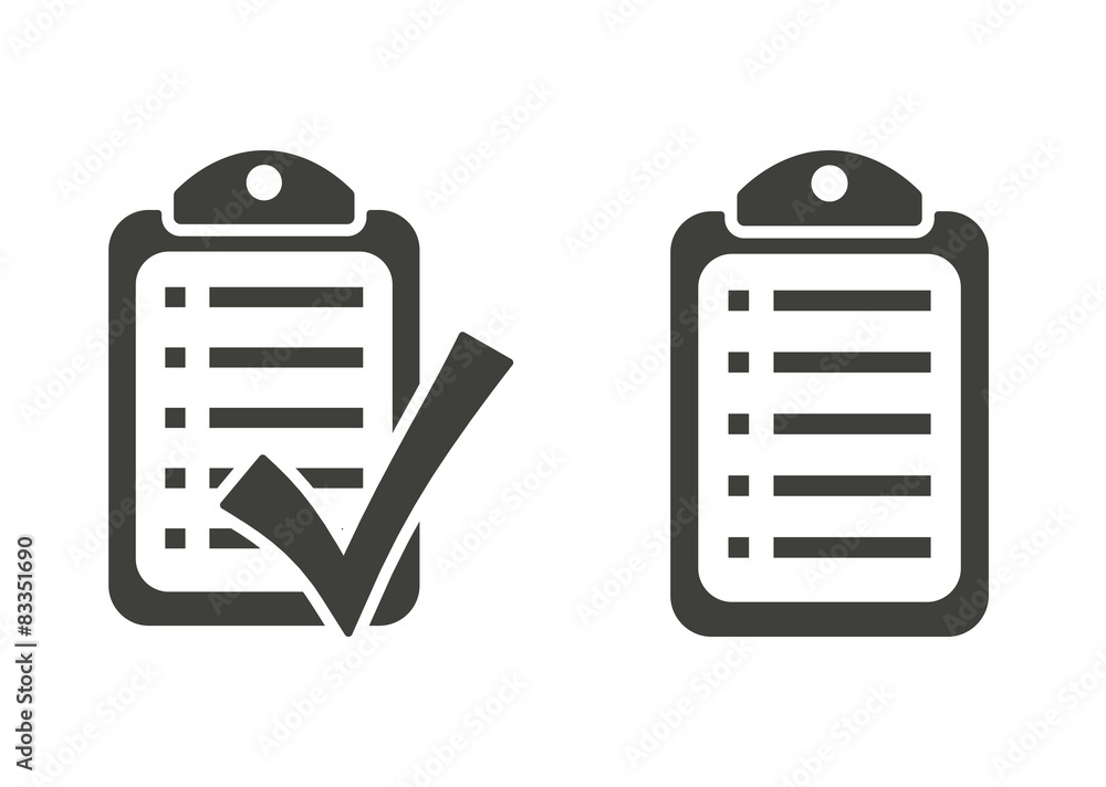 Checklist - vector icons Checklist - vector icons