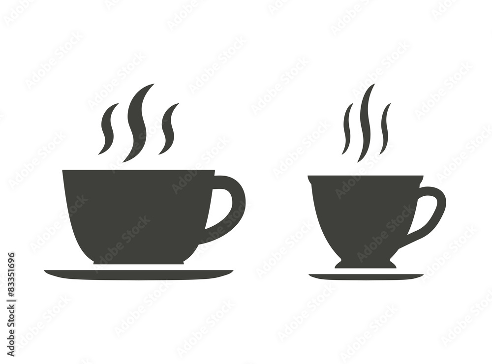 Coffee cup icons Coffee cup icons