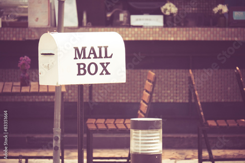  Mailboxes with filter effect retro vintage style photo