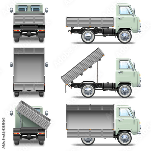 Vector Tipper Truck