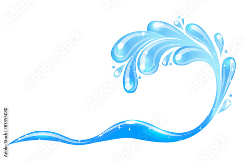 Illustration of Sea Waves