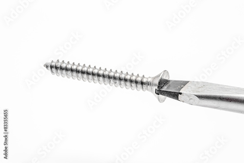 screwdriver and one screw