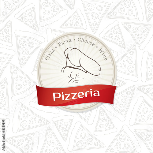 Menu design for pizzeria