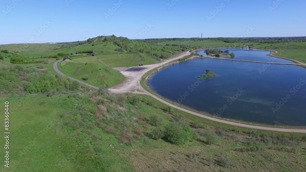 Aerial view of Hedeland located in Denmark Aerial view of Hedeland located in Denmark