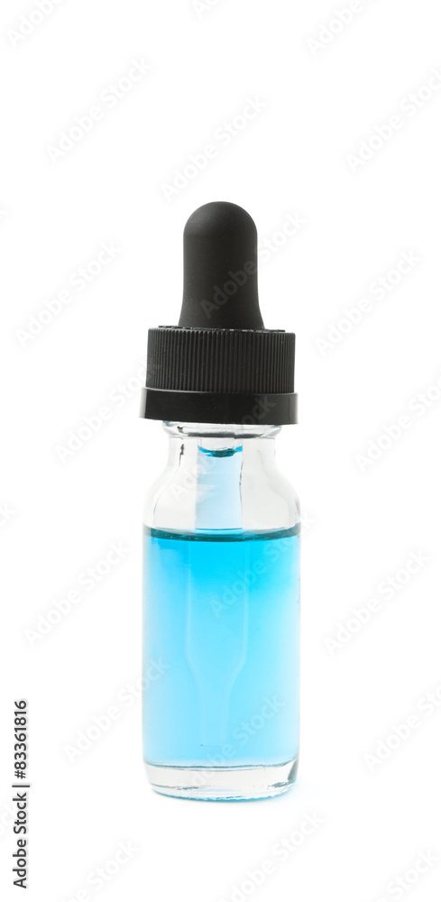 Fototapeta premium Small bottle with a pipette isolated