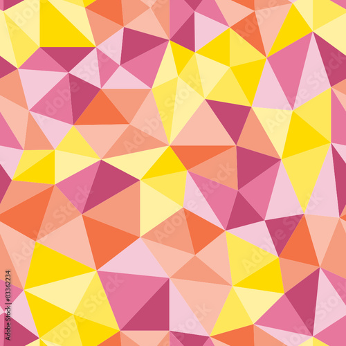 Seamless/Repeating Geometric Pattern (orange pink yellow)