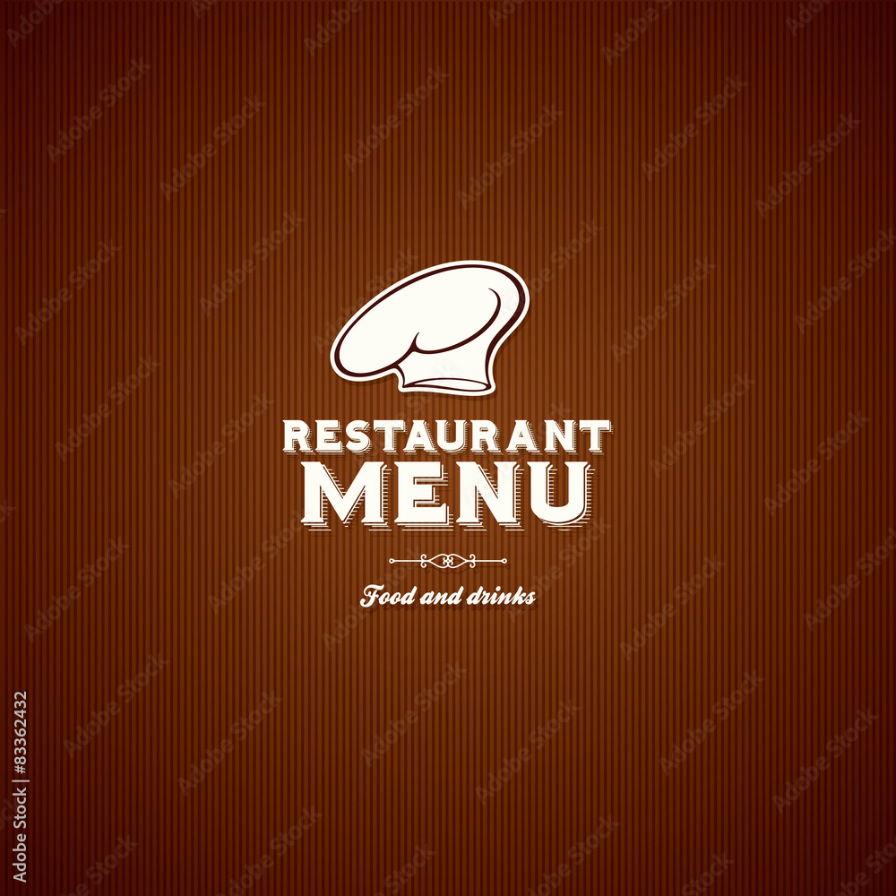 Obraz premium Restaurant menu design