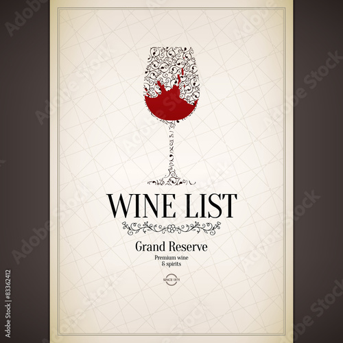 Wine list design
