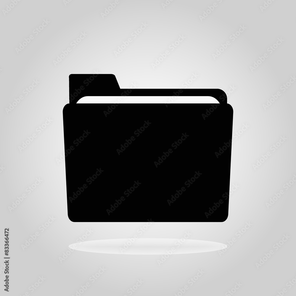 vector black folder icon vector black folder icon