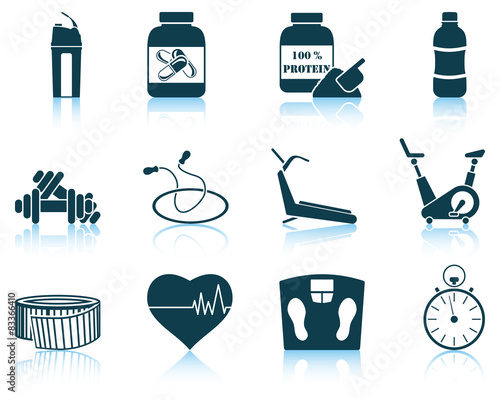 Set of fitness icon