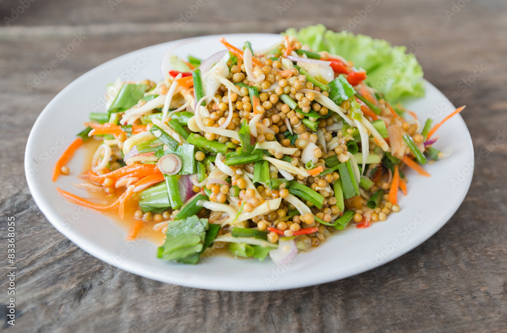 Spicy Horseshoe Crab Egg Salad Spicy Horseshoe Crab Egg Salad