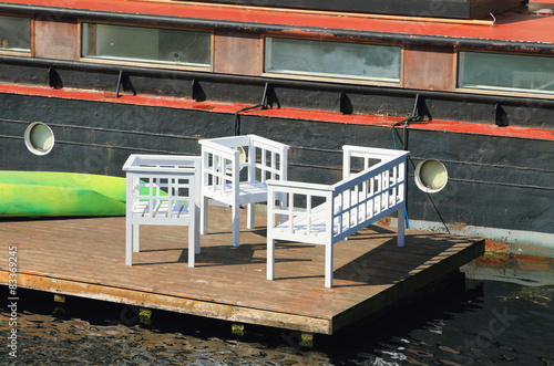 Photography Vacation spot on mooring. Copenhagen, Denmark