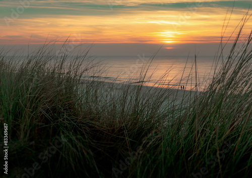 Sonnenuntergang am sylter Strand