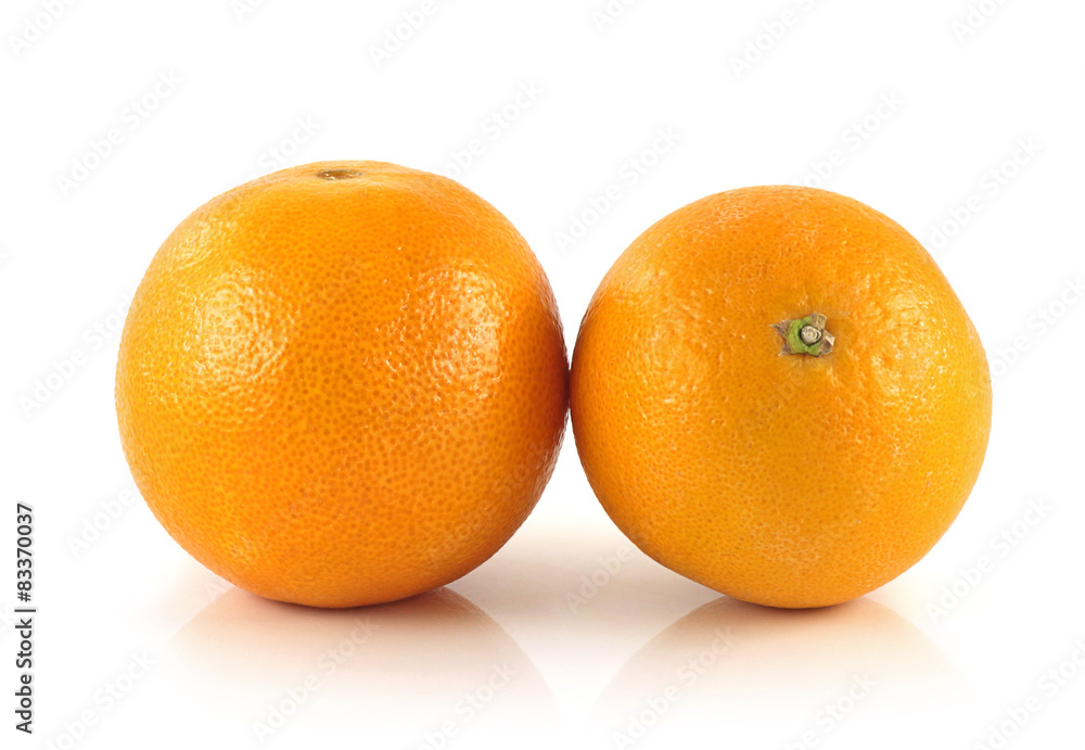 Ripe orange isolated on white background Ripe orange isolated on white background