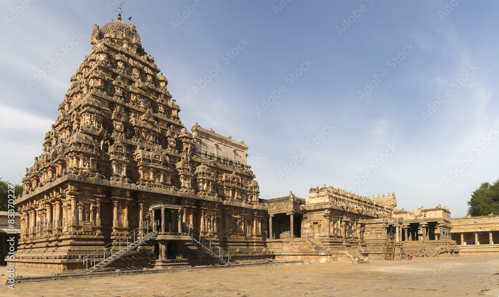 Entire temple building seen from south-west corner.