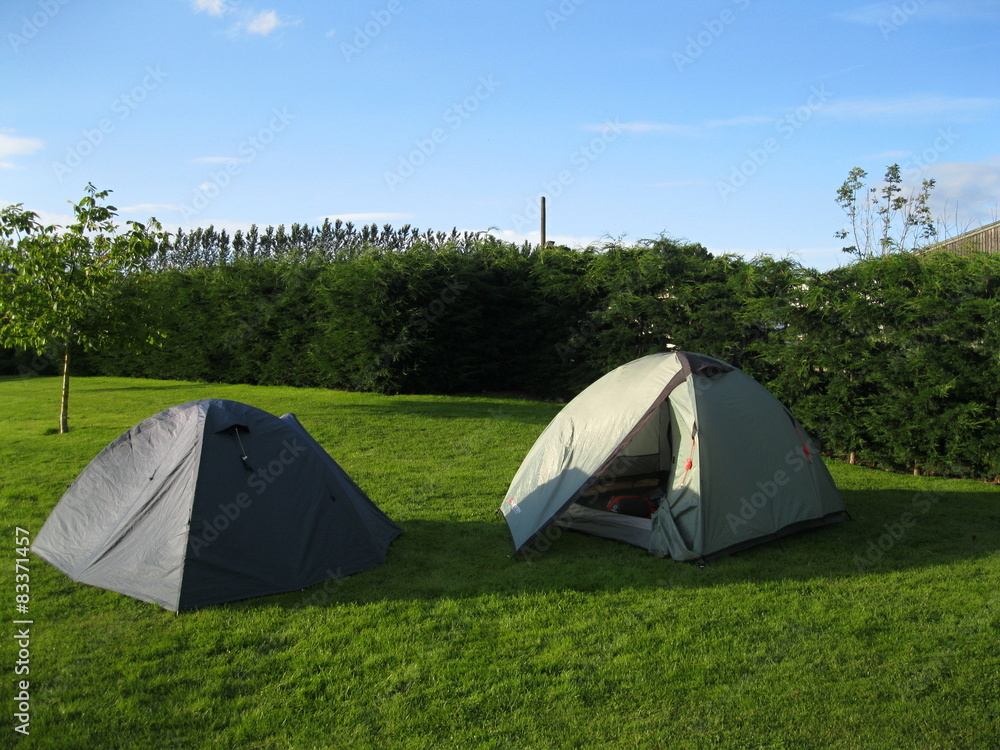 Camping with two tents